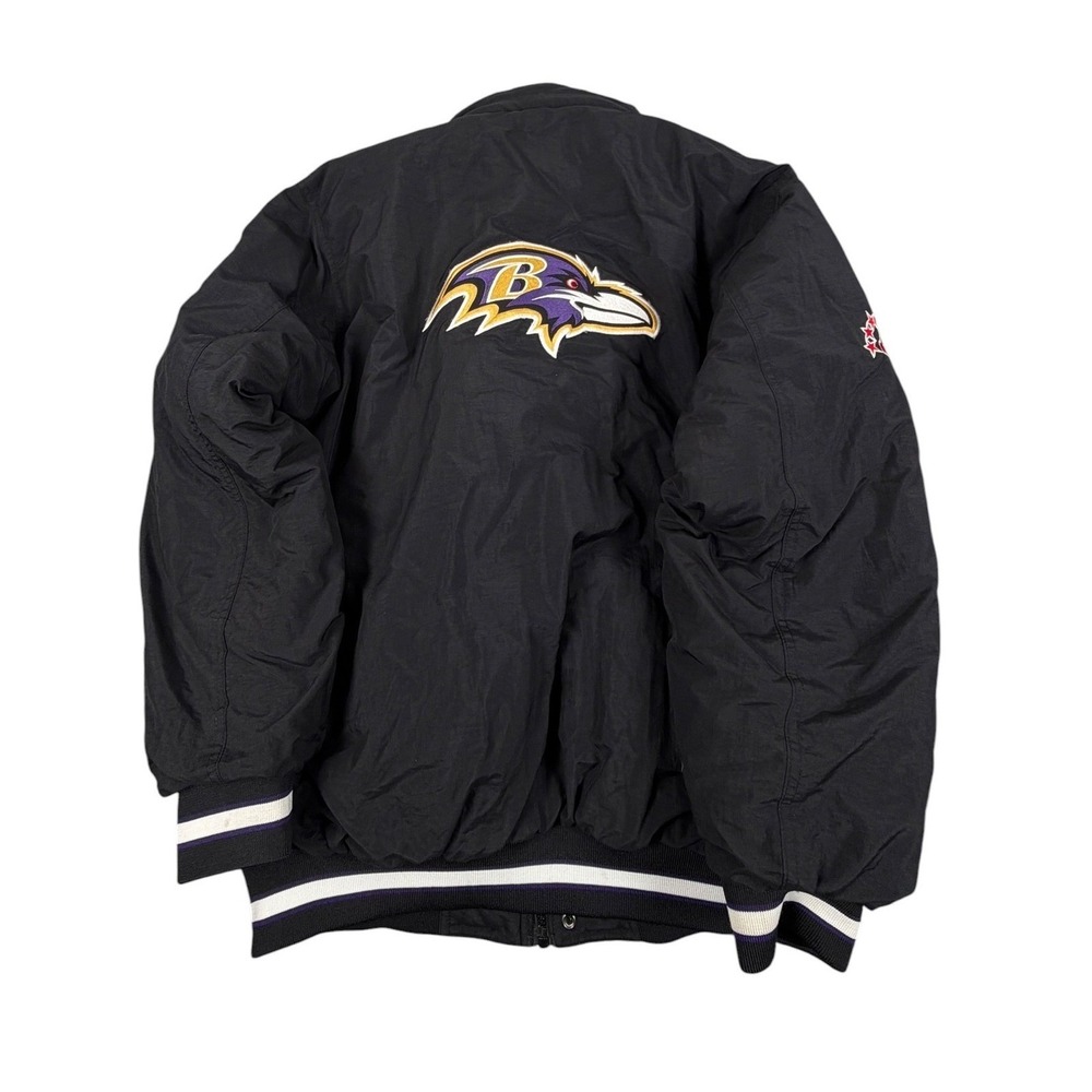 VTG Reebok Baltimore Ravens Puffer Jacket Size Medium (No Hood)